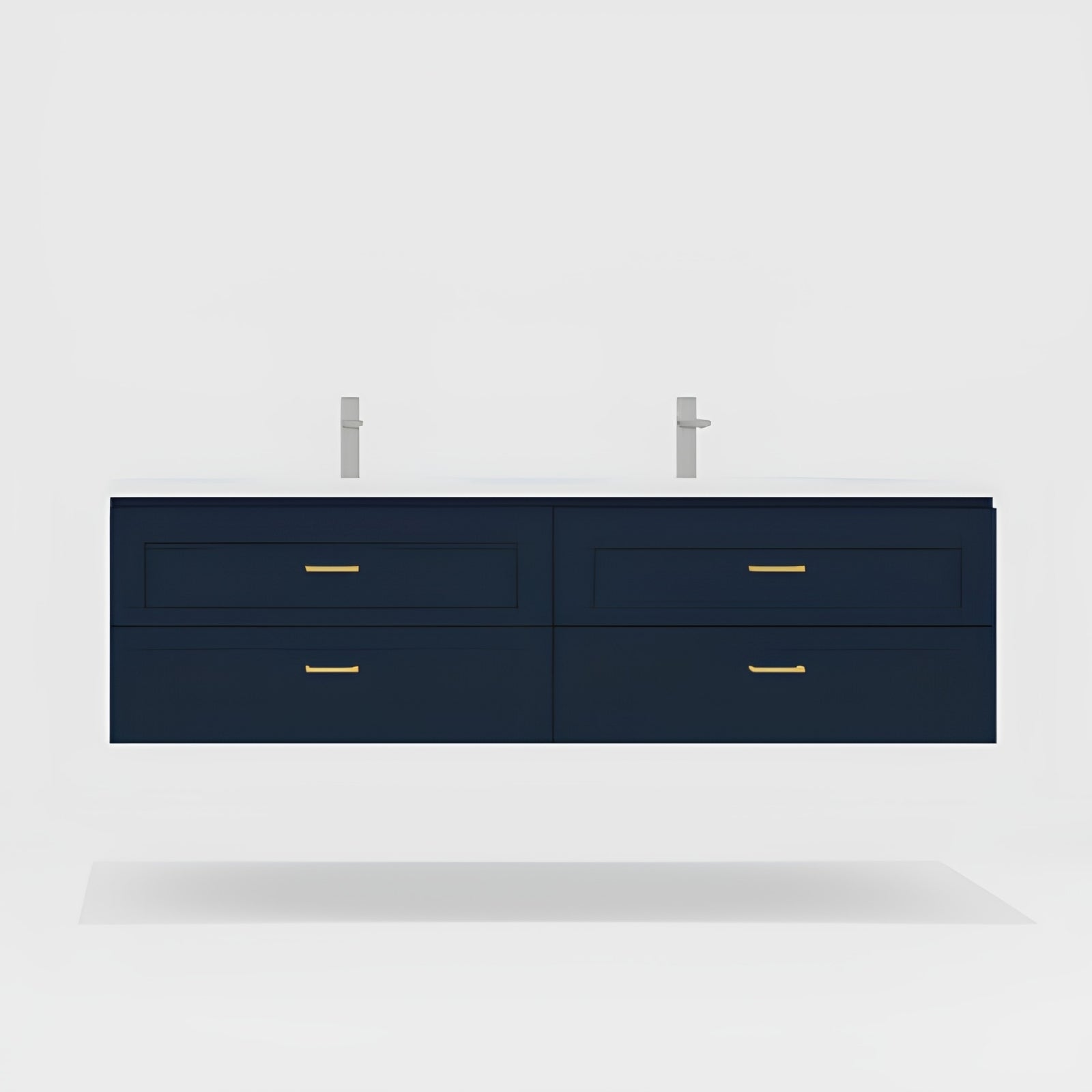 Variant Timberline Nevada Plus Classic Wall Hung Vanity with Stadium Mineral Composite Top NVPC-V-1800-D-STD-W - The Blue Space