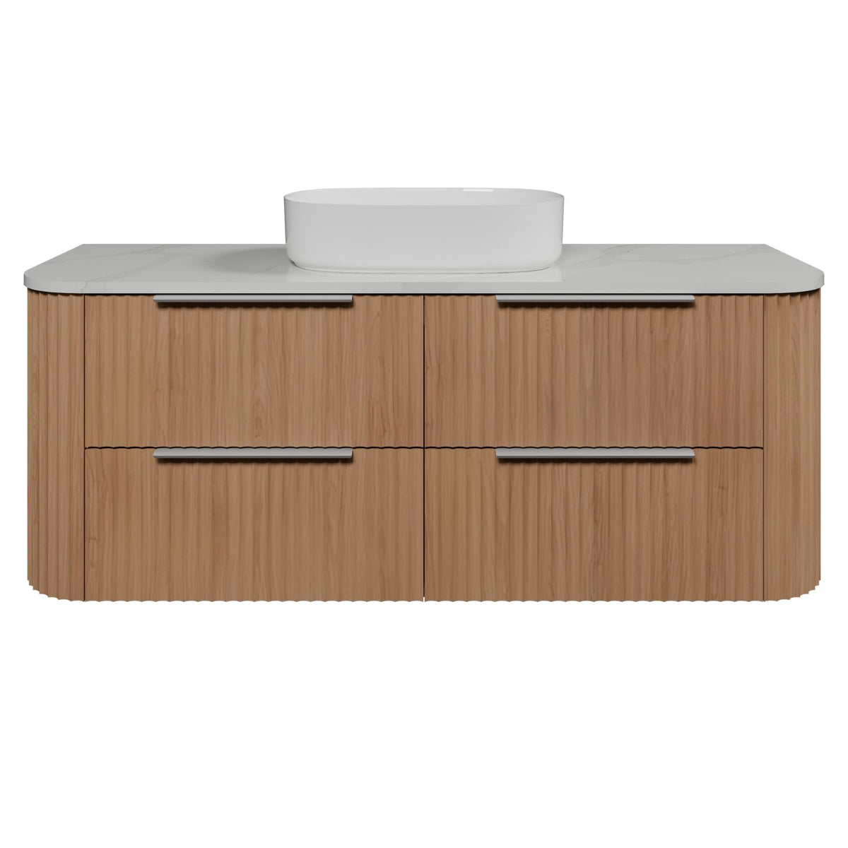 Timberline Socoa Apollo Wall Hung Vanity with Above Counter Basin 1500mm Centre Bowl SOC-V-1500-C-SSA-W-AP - The Blue Space