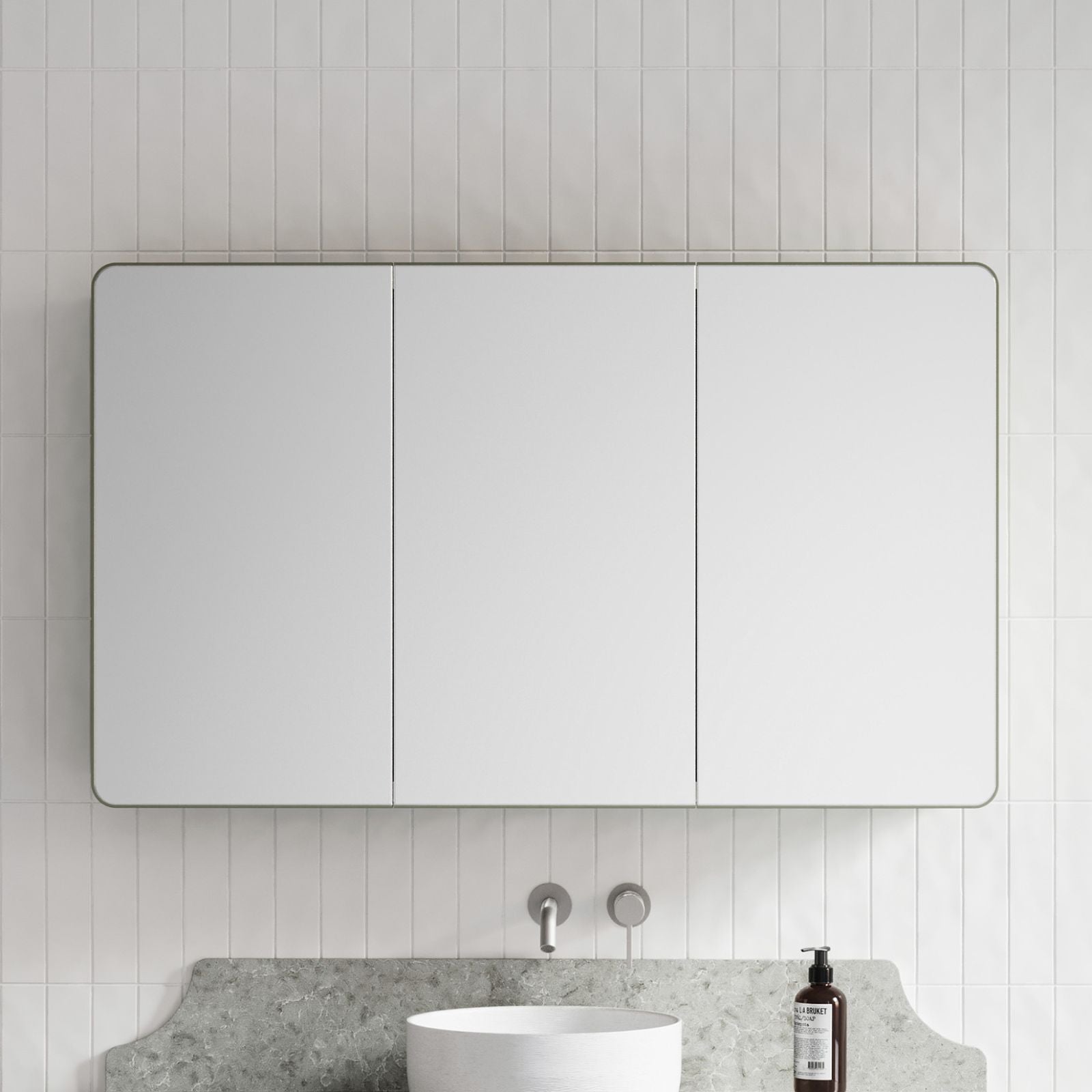 Timberline Sutherland House Shaving Cabinet SHC-SC-1200-3-G - The Blue Space