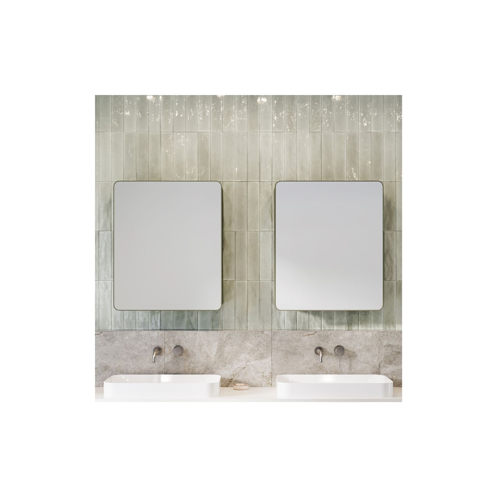 Timberline Jazz Arch Shaving Cabinet JZA-SC-600-S-G - The Blue Space