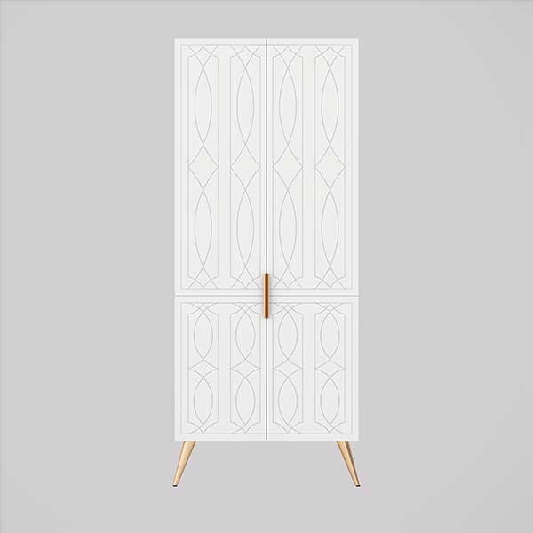 Timberline Sutherland House Storage Cabinet 800mm Regency With Angled Legs - The Blue Space