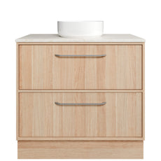 Timberline Taro Floor Standing Vanity with SilkSurface Top and Above Counter Basin TAR-V-1200-C-SSA-F-The Blue Space