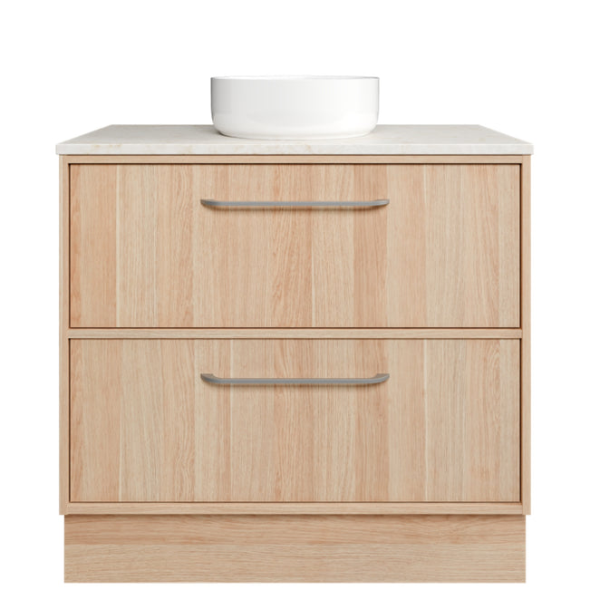 Timberline Taro Floor Standing Vanity with SilkSurface Top and Above Counter Basin TAR-V-1200-C-SSA-F-The Blue Space