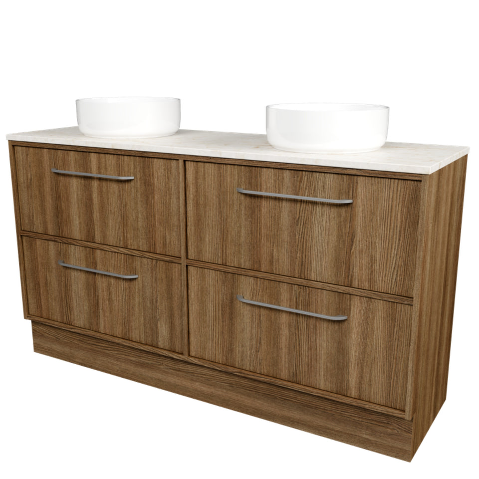Timberline Taro Floor Standing Vanity with SilkSurface Top and Above Counter Basin