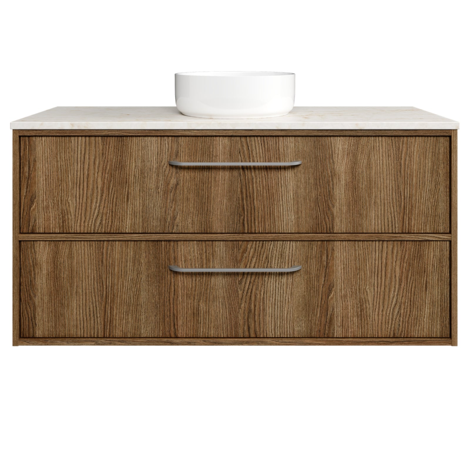 Timberline Taro Wall Hung Vanity with SilkSurface Top and Above Counter Basin TAR-V-1200-C-SSA-W - The Blue Space