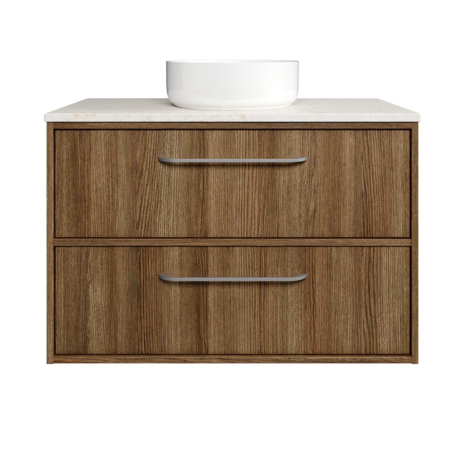 Timberline Taro Wall Hung Vanity with SilkSurface Top and Above Counter Basin TAR-V-900-C-SSA-W - The Blue Space