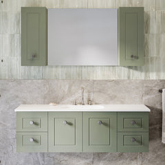 Timberline Victoria Wall Hung Vanity with Silksurface Top & Under Counter Basin