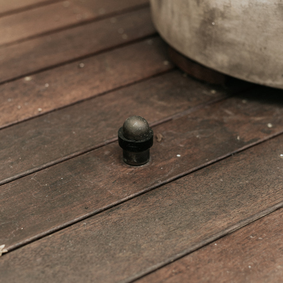 TradCo Domed Door Stop Antique Brass