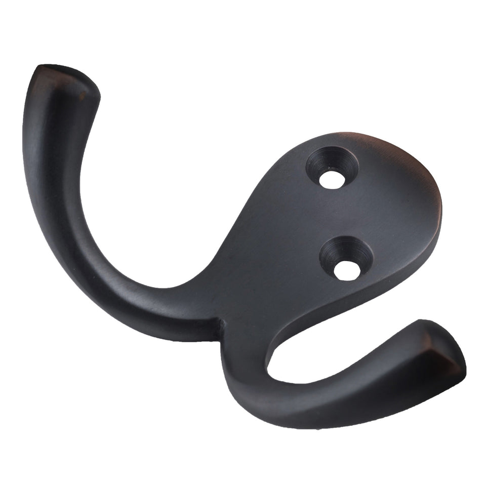 TradCo Double Robe Hooks Antique Copper