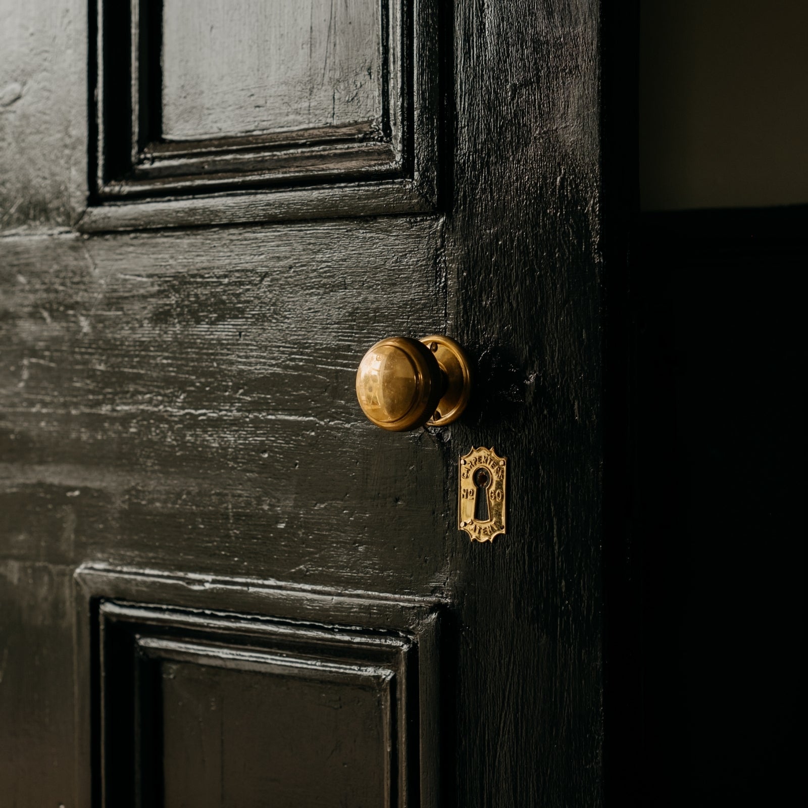 Lifestyle Image3 Tradco Large Milled Edged Mortice Knob Round Rose Polished Brass 1022 - The Blue Space
