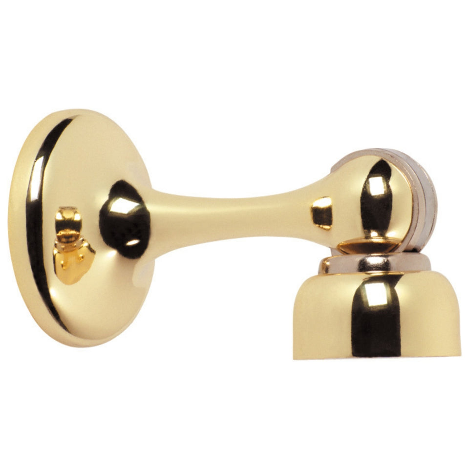 TradCo Magnetic Door Stop Polished Brass