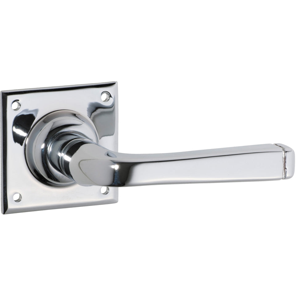 TradCo Menton Lever Square Rose Chrome Plated