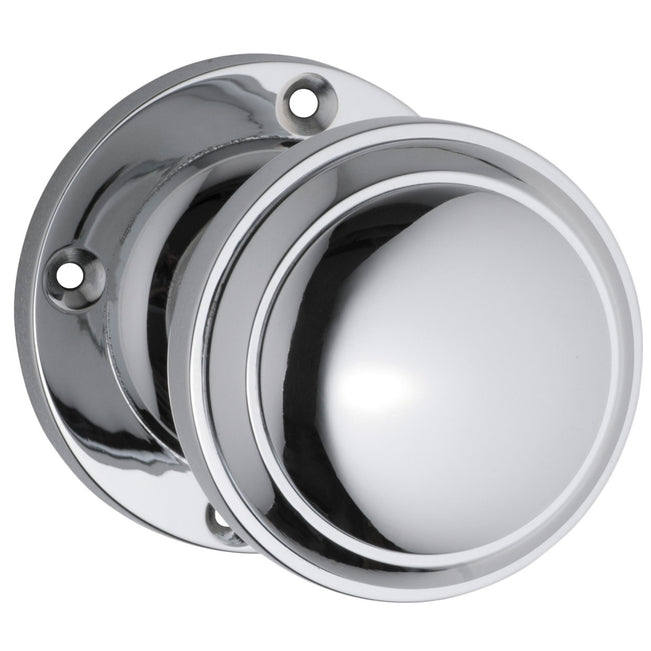 Tradco Milton Knob Round Rose Chrome Plated Sdg 0735 - The Blue Space