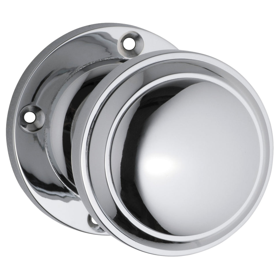 TradCo Milton Knob Round Rose Chrome Plated