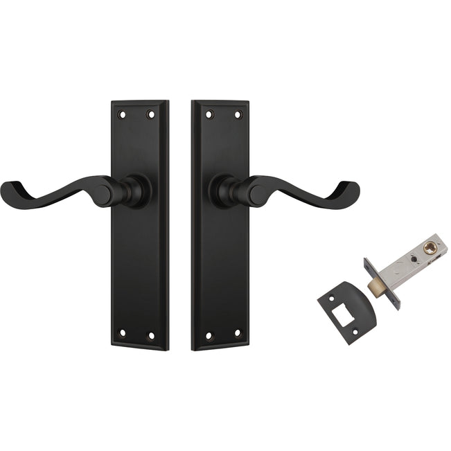 TradCo Milton Lever Long Backplate Passage Set Antique Copper 1014KPASS60 - The Blue Space