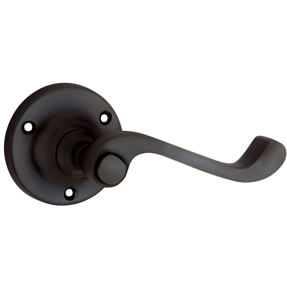 TradCo Milton Lever Round Rose Antique Copper