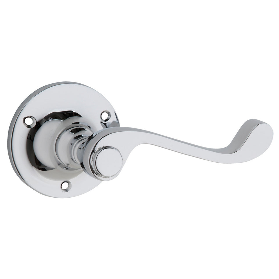 TradCo Milton Lever Round Rose Chrome Plated