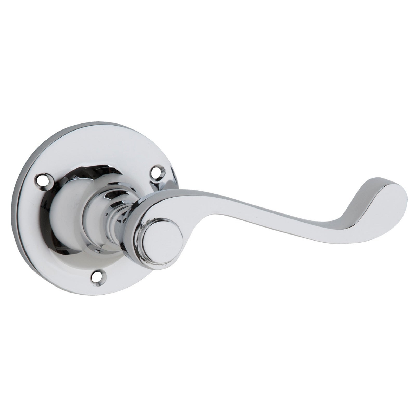 Tradco Milton Lever Round Rose Chrome Plated Sdg 0793 - The Blue Space