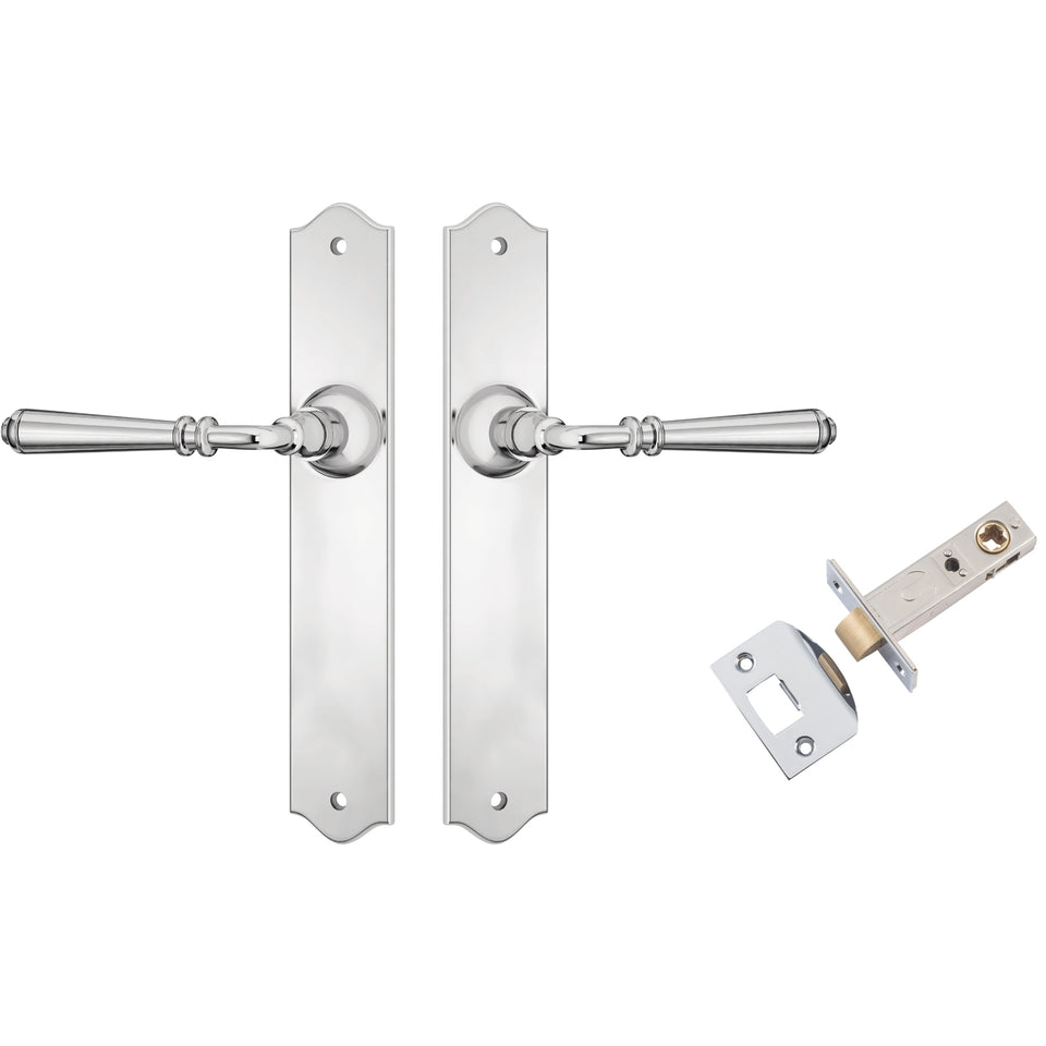 TradCo Reims Lever Long Backplate Passage Set Chrome Plated