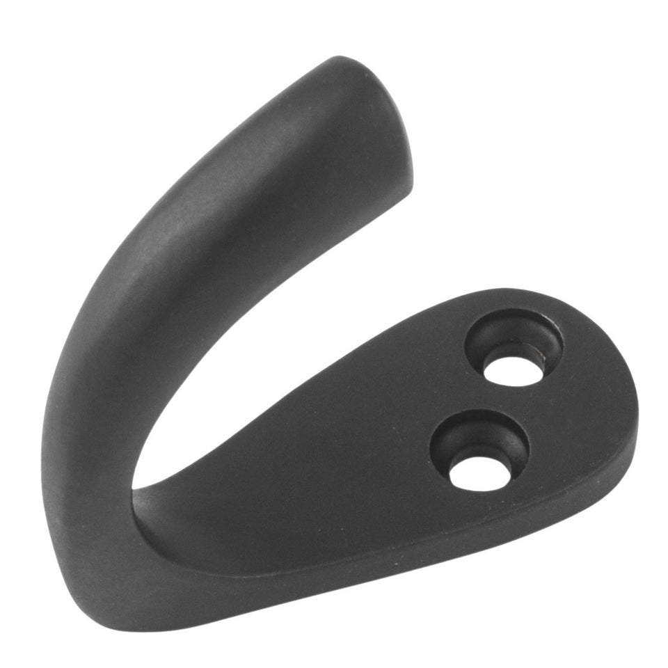 TradCo Single Robe Hooks Matte Black