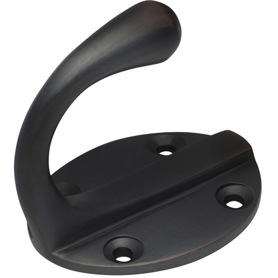 TradCo Single Robe Hooks Oval Backplate Antique Copper
