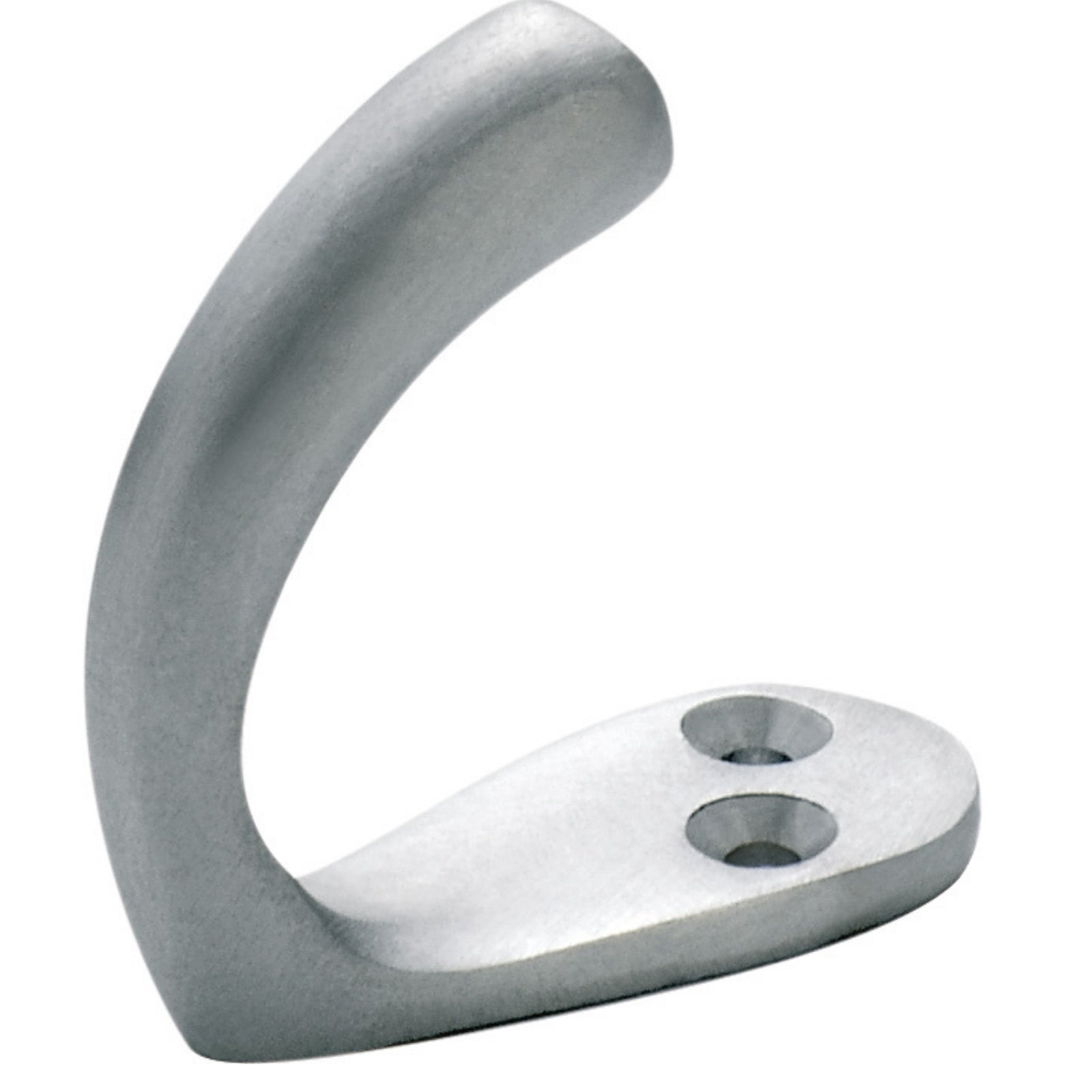 Tradco Single Robe Hooks Satin Chrome 3988 - The Blue Space