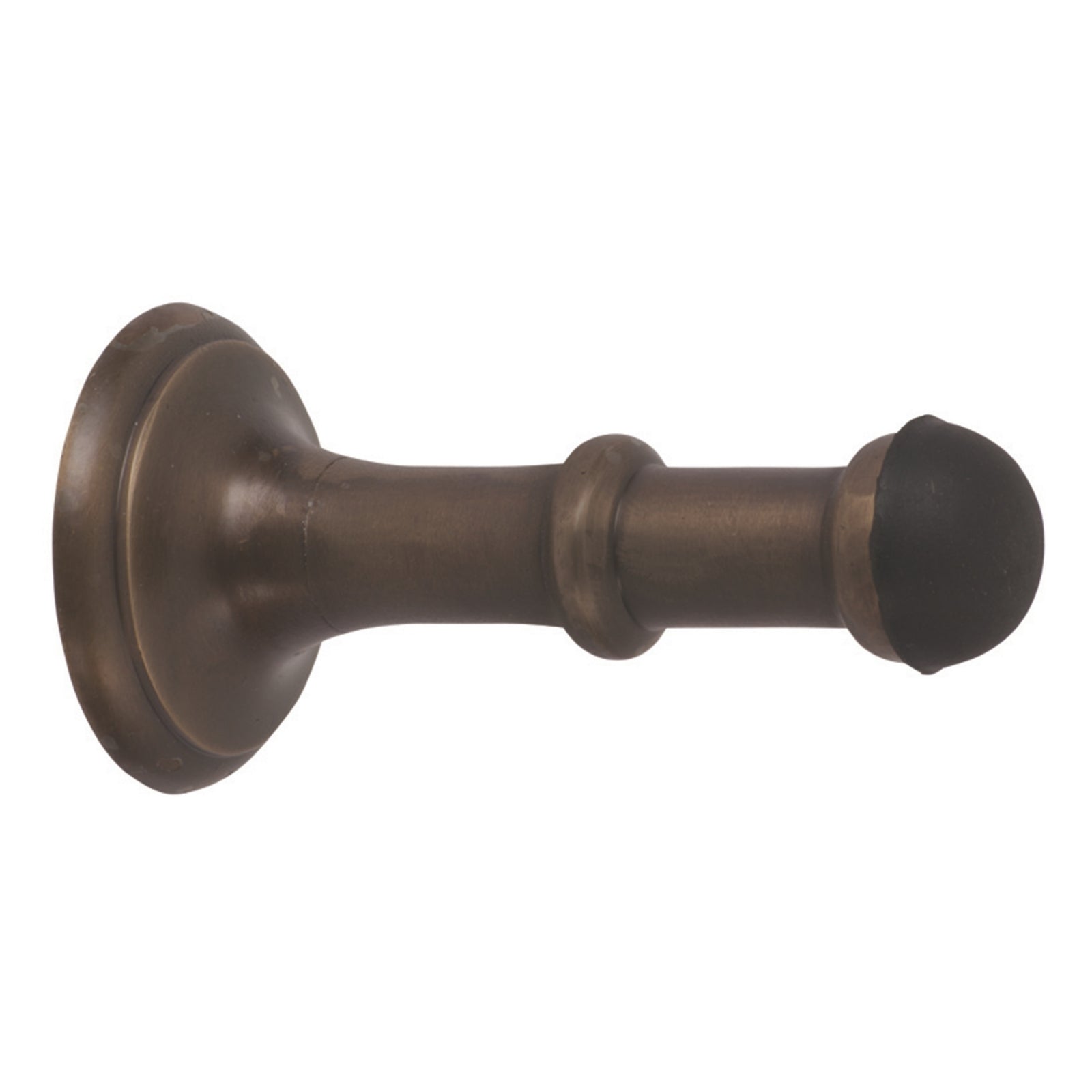 Tradco Small Concealed Fix Door Stop Antique Brass 2351 - The Blue Space
