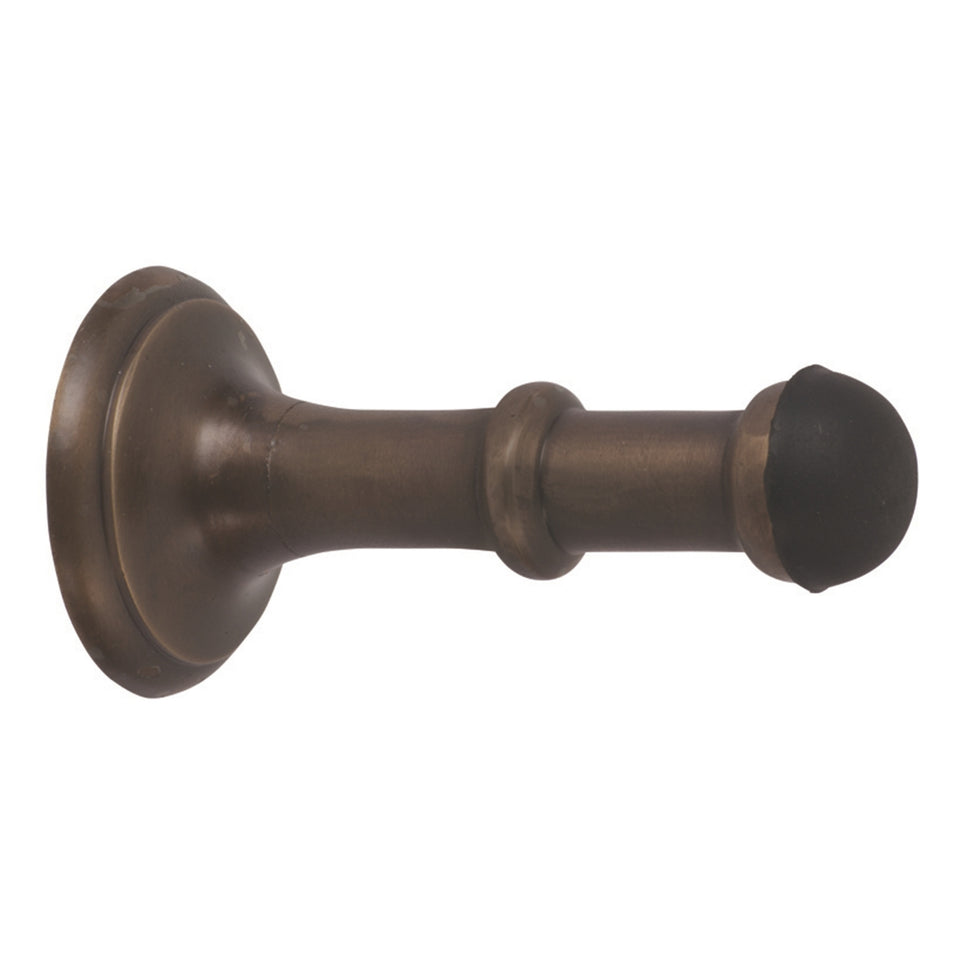 TradCo Small Concealed Fix Door Stop Antique Brass
