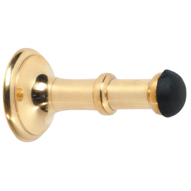 Tradco Small Concealed Fix Door Stop Polished Brass 1514 - The Blue Space