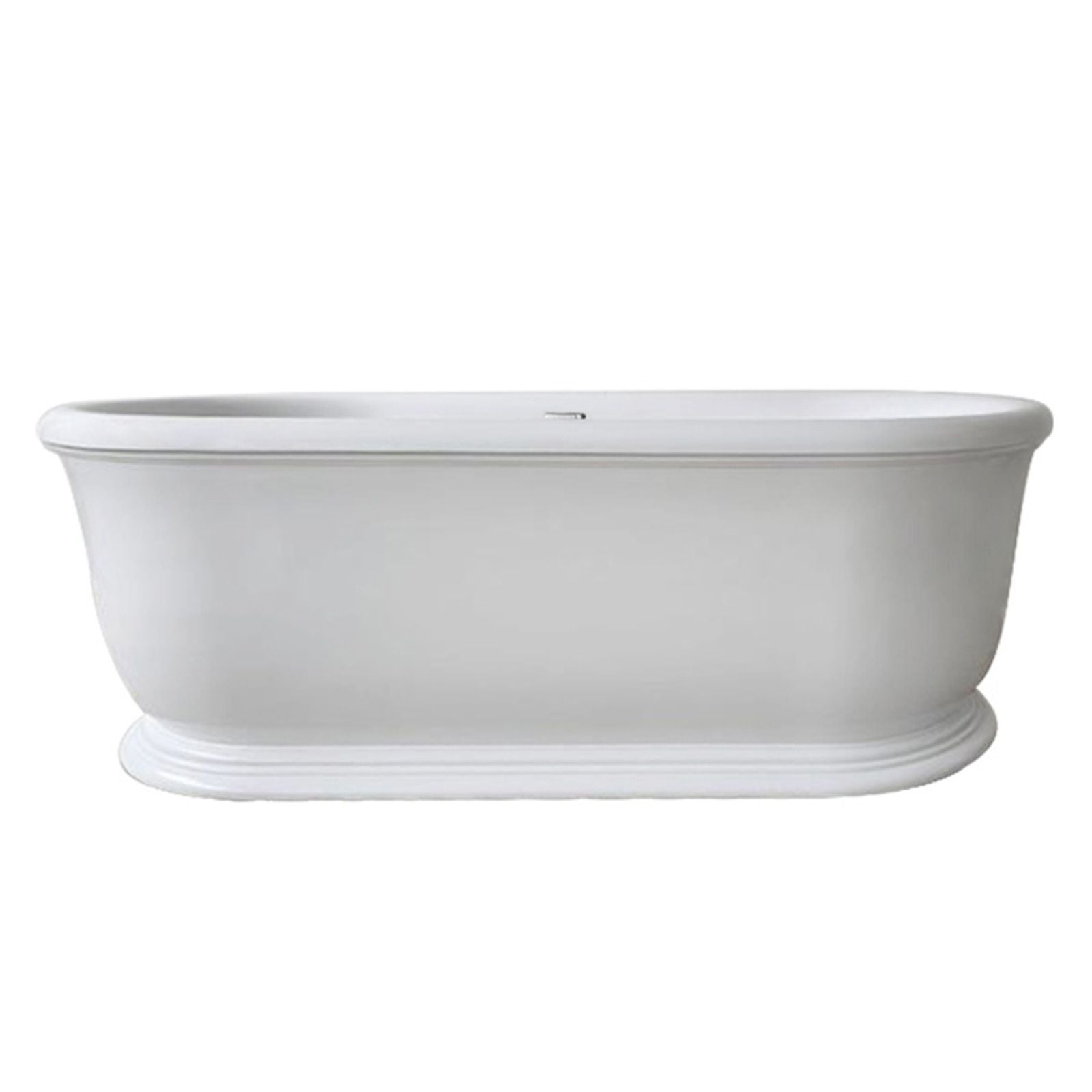 Turner Hastings Camden 180 x 85 TitanCast Bath - Gloss White with Overflow CM1800TCB-GW-OF - The Blue Space