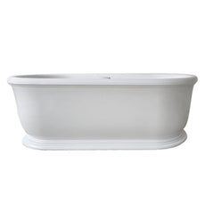Turner Hastings Camden 180 x 85 TitanCast Bath - Gloss White with Overflow CM1800TCB-GW-OF - The Blue Space