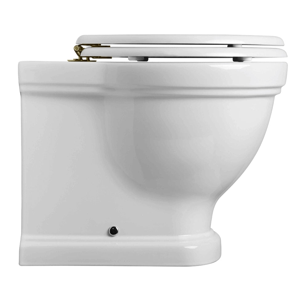 Turner Hastings Claremont Floor Mounted Toilet Pan + Seat CL210FP - The Blue Space