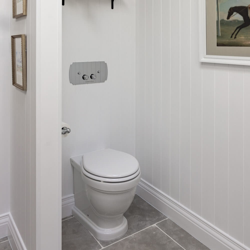 Lifestyle 3 Turner Hastings Claremont Floor Mounted Toilet Pan + Seat CL210FP - The Blue Space
