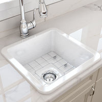Lifestyle 1 Turner Hastings Cuisine 46 x 46 Inset/Undermount Fine Fireclay Sink CU46FS - The Blue Space