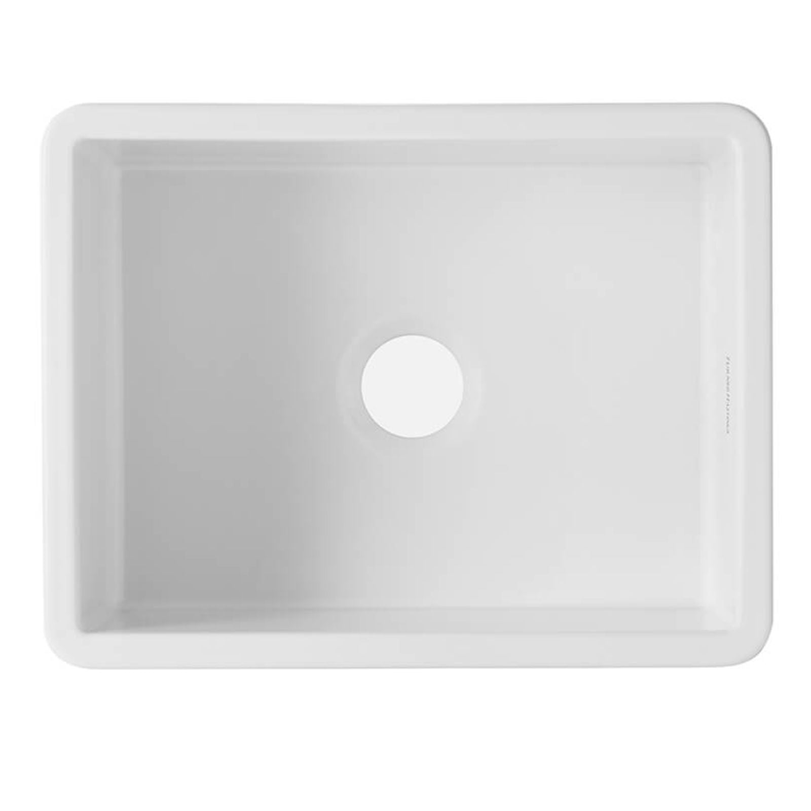 Top Turner Hastings Cuisine 60 x 46 Inset / Undermount Fine Fireclay Matte White Sink CU603FS-MW - The Blue Space