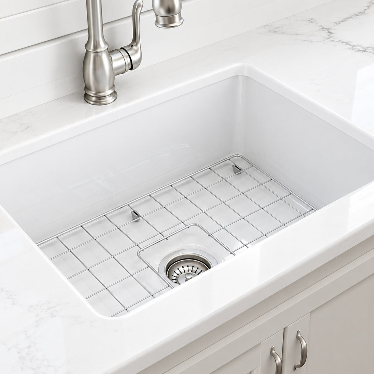 Turner Hastings Cuisine 68 x 48 Inset/Undermount Fine Fireclay Sink CU68FS - The Blue Space