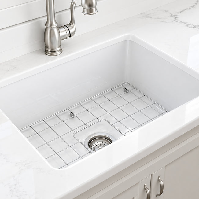 Turner Hastings Cuisine 68 x 48 Inset/Undermount Fine Fireclay Sink CU68FS - The Blue Space