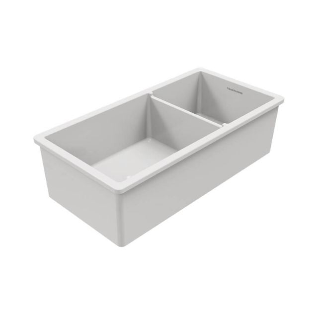 Turner Hastings Cuisine 93 x 48 One And A Half Bowl Inset/Undermount Gloss White Sink