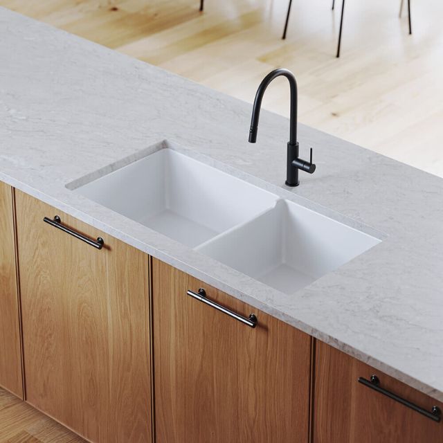 Turner Hastings Cuisine 93 x 48 One And A Half Bowl Inset/Undermount Gloss White Sink