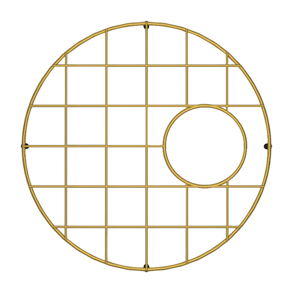 Turner Hastings Cuisine Round 47x47 Protective Grid - Brushed Brass CUR471SSG-BB - The Blue Space