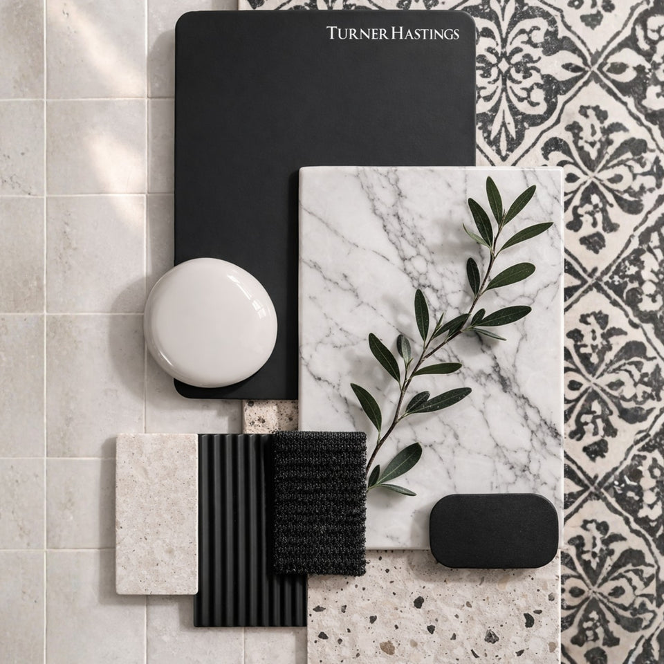 Turner Hastings Evara 120 x 53 Wall Hung Vanity with Real Marble Top & Under Counter Basin - Volcanic Ash