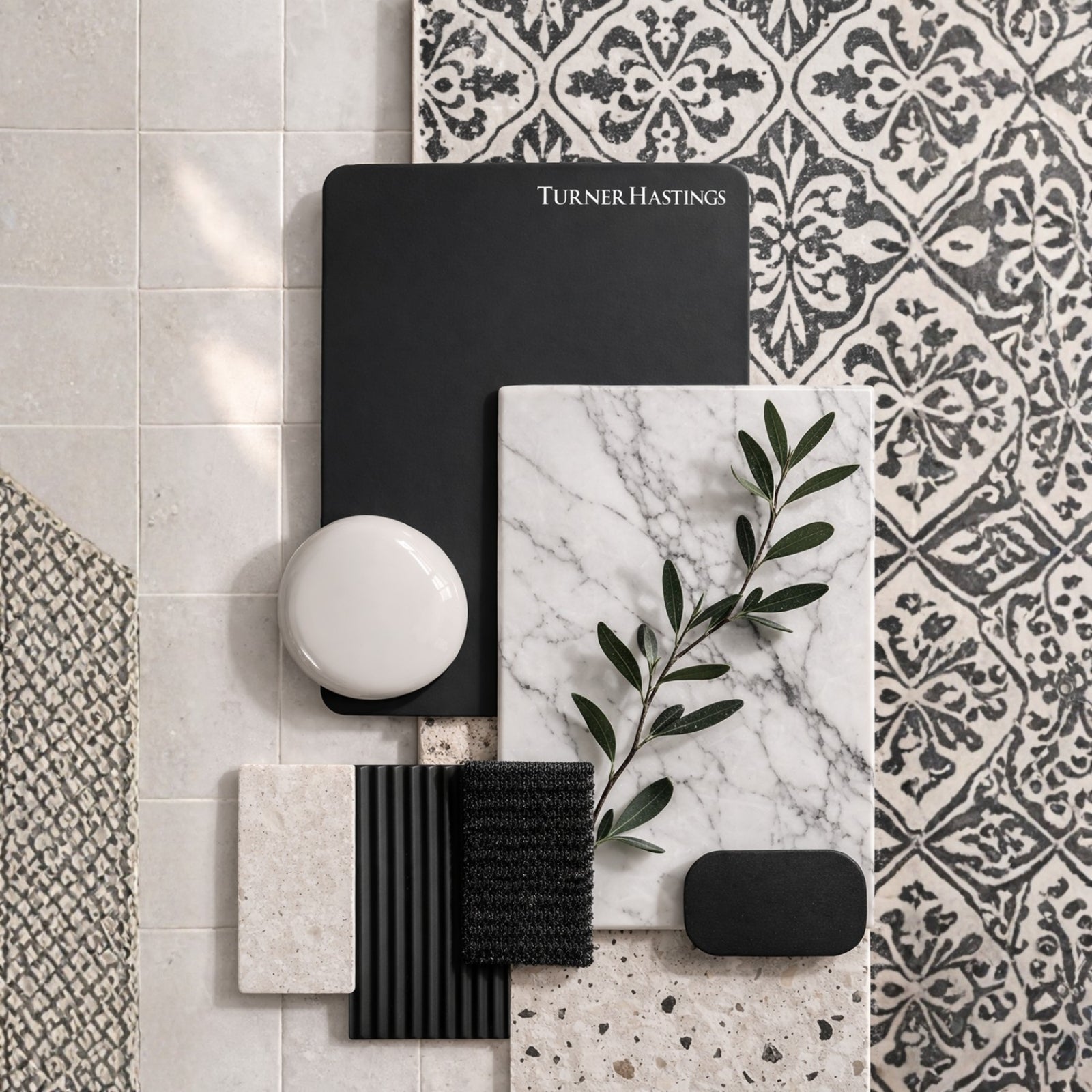 Material Turner Hastings Evara 75 x 53 Wall Hung Vanity with Real Marble Top & Under Counter Basin - Volcanic Ash EV751-VA-1TH - The Blue Space