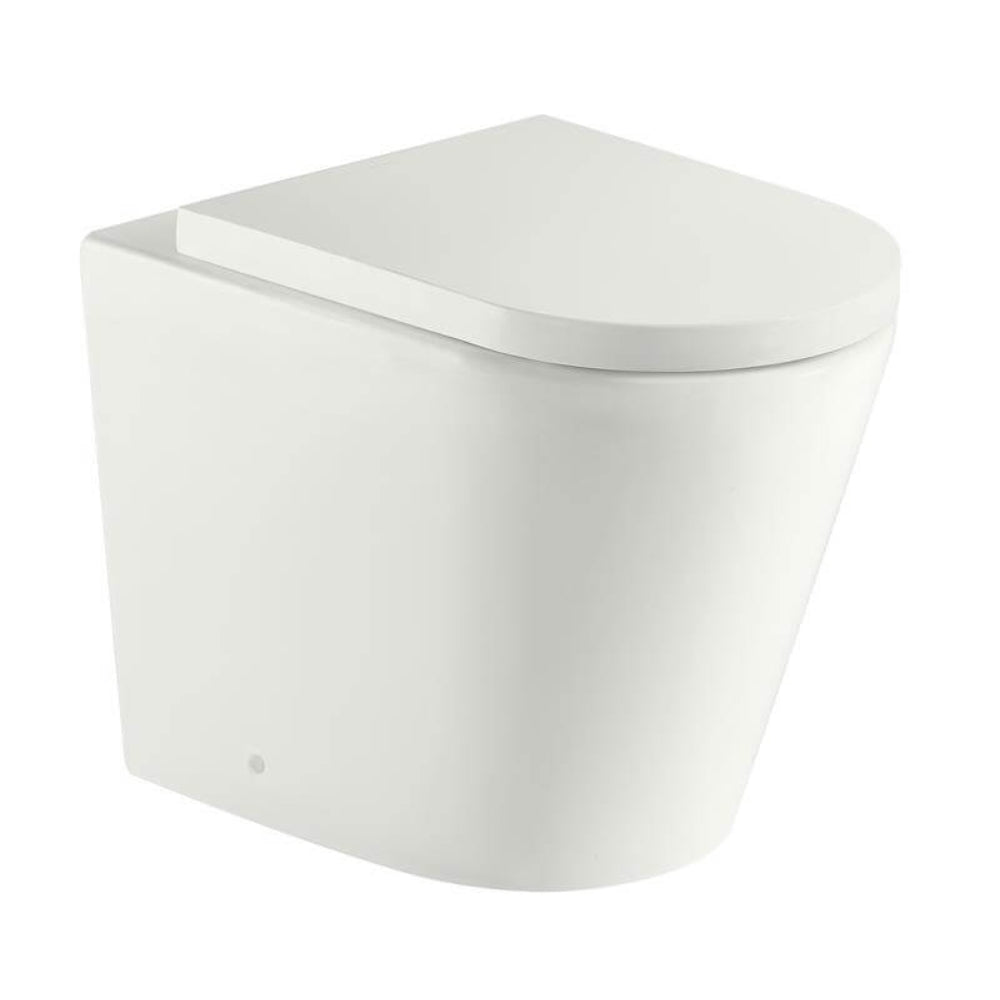 Turner Hastings Fino WhisperFlush Matte White Floor Pan with Thick Seat FT503FP-MW-K - The Blue Space