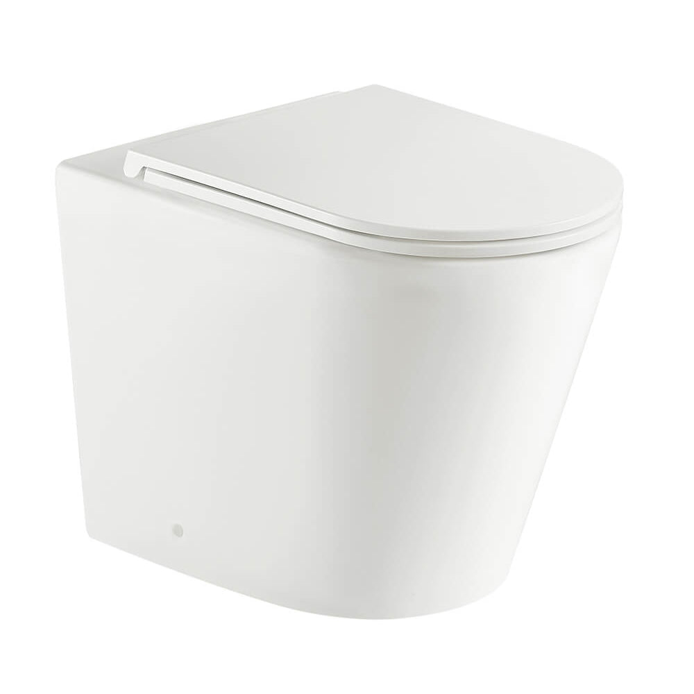 Turner Hastings Fino WhisperFlush Matte White Floor Pan with Thin Seat FT503FP-MW-N - The Blue Space