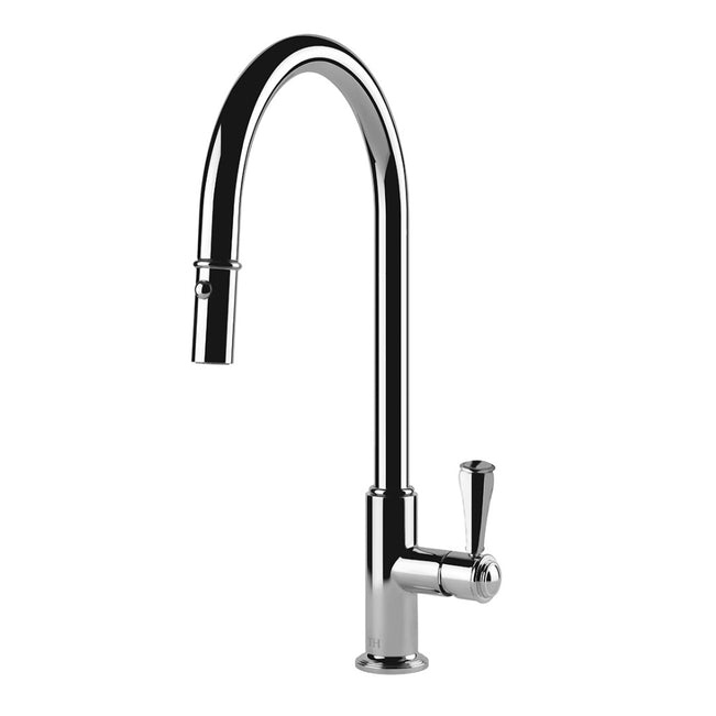 Turner Hastings Ludlow Pull Out Sink Mixer with Metal Lever Handle - Chrome LU113PM-S-CH - The Blue Space