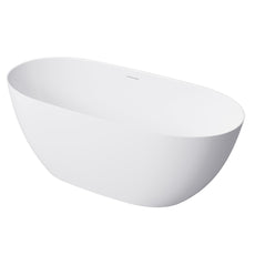 Turner Hastings Narva 160 x 74 MagnaCast Free Standing Bath - Gloss White with Overflow NA1600MCB-GW-OF - The Blue Space