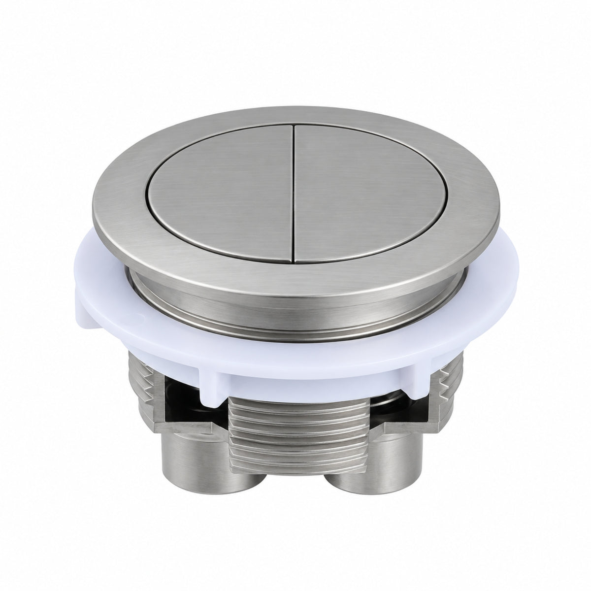 Turner Hastings Round Flush Button - Brushed Nickel THSP024 - The Blue Space