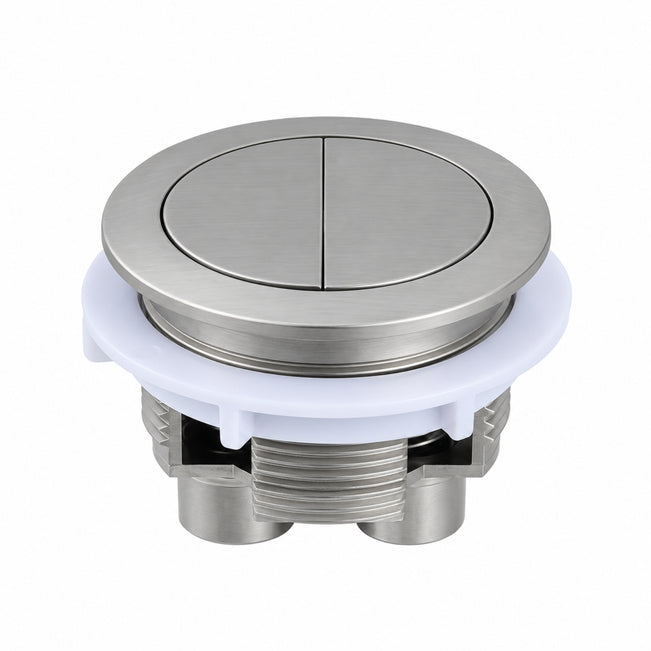 Turner Hastings Round Flush Button - Brushed Nickel THSP024 - The Blue Space