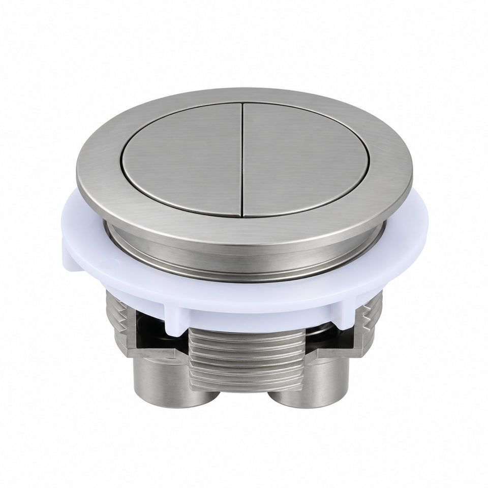 Turner Hastings Round Flush Button - Brushed Nickel