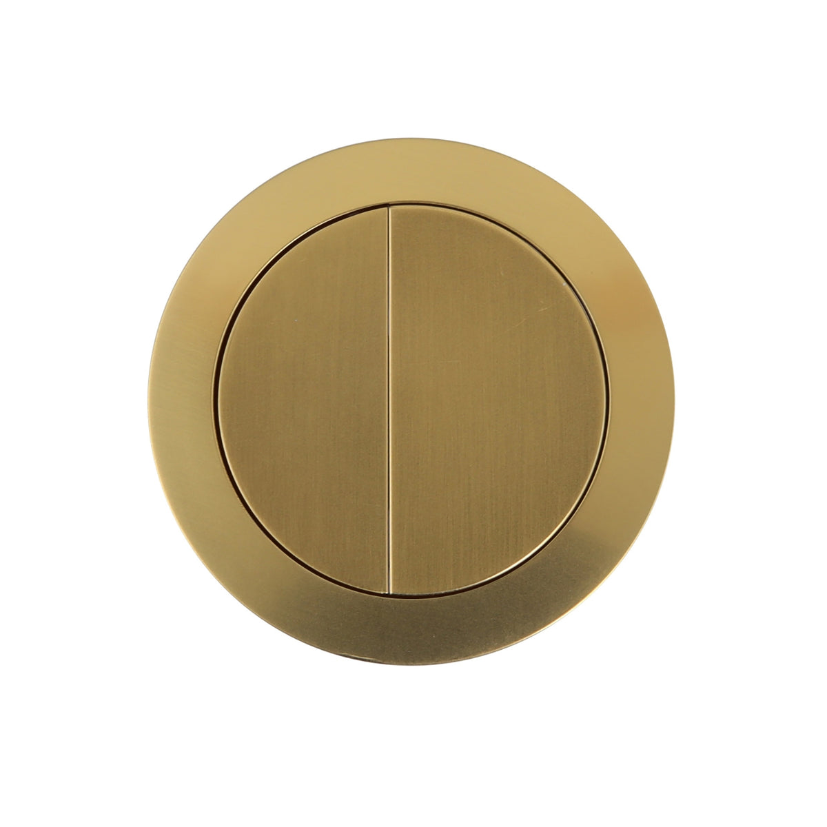 Top Turner Hastings Round Flush Buttons - Brushed Brass THSP021 - The Blue Space